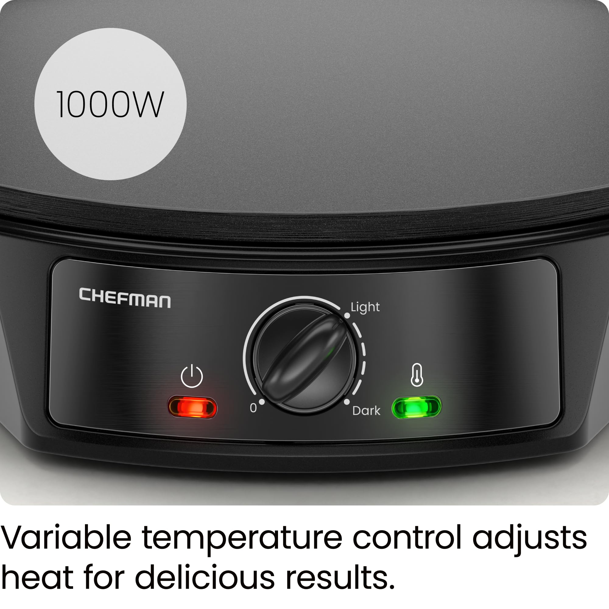 Foto 7 pulgar | Crepera Eléctrica Chefman Precise Temp Control 30 cm  - Venta Internacional