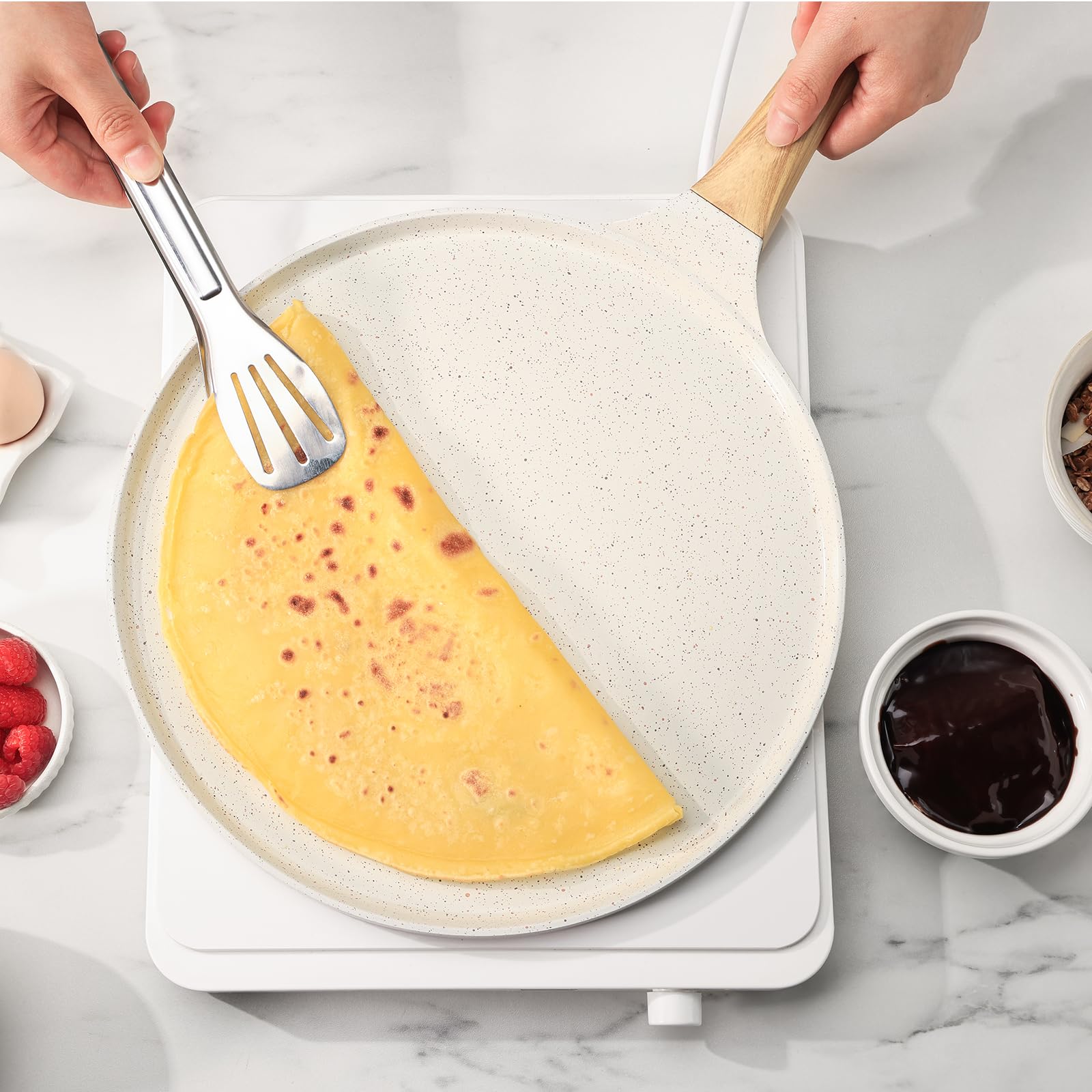 Foto 8 pulgar | Sartén para Crepas Sensarte Antiadherente de 26 cm con Revestimiento Cerámico Esparcidor - Venta Internacional