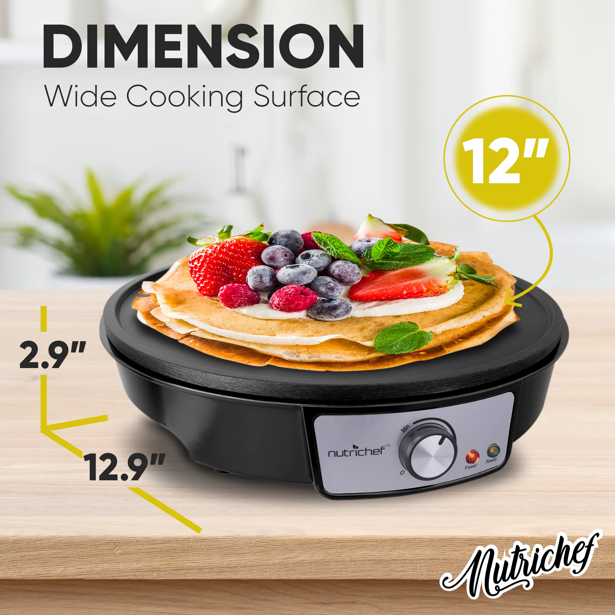 Foto 8 pulgar | Plancha Y Crepera Eléctrica Nutrichef 30 Cm - Venta Internacional.
