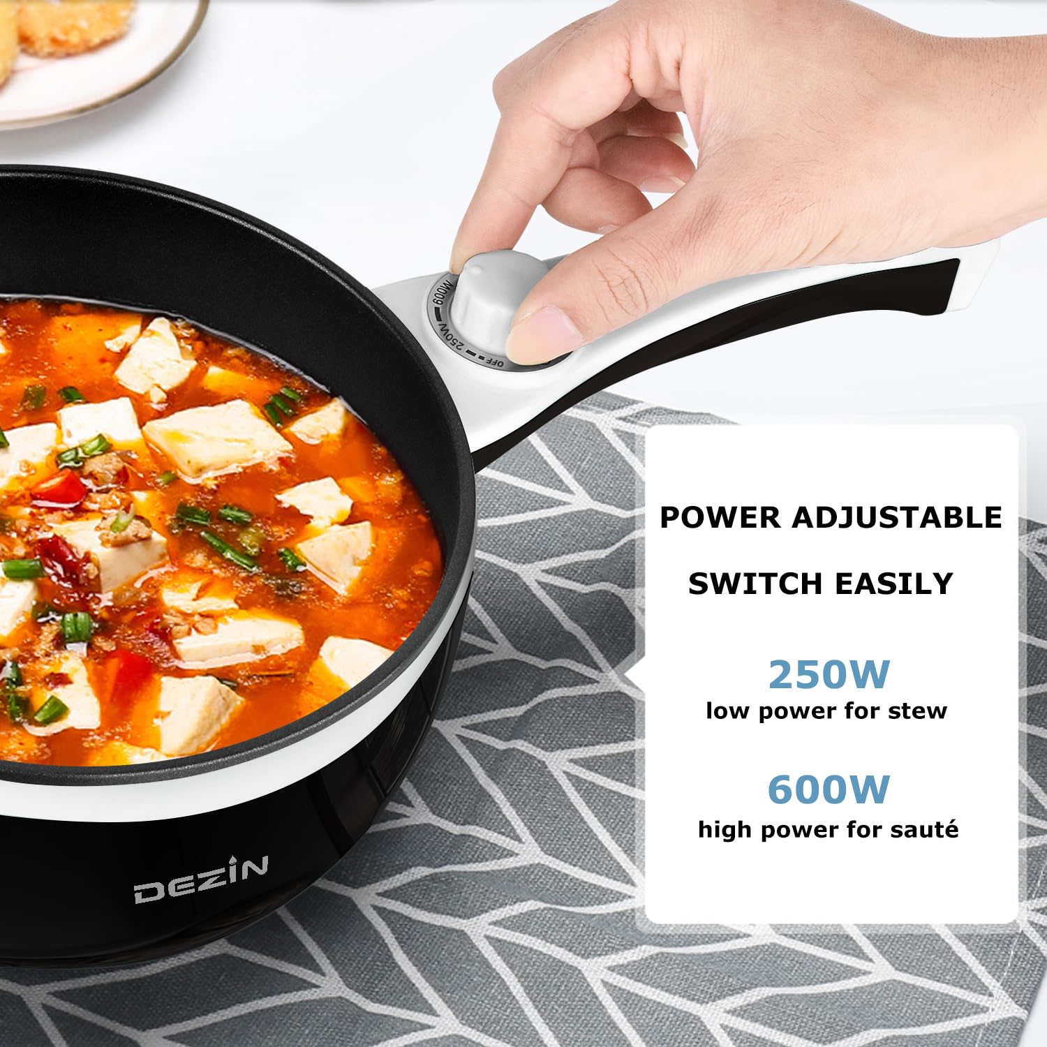 Foto 5 pulgar | Sartén Antiadherente Eléctrica Dezin Mejorada De 1.5 L - Venta Internacional.