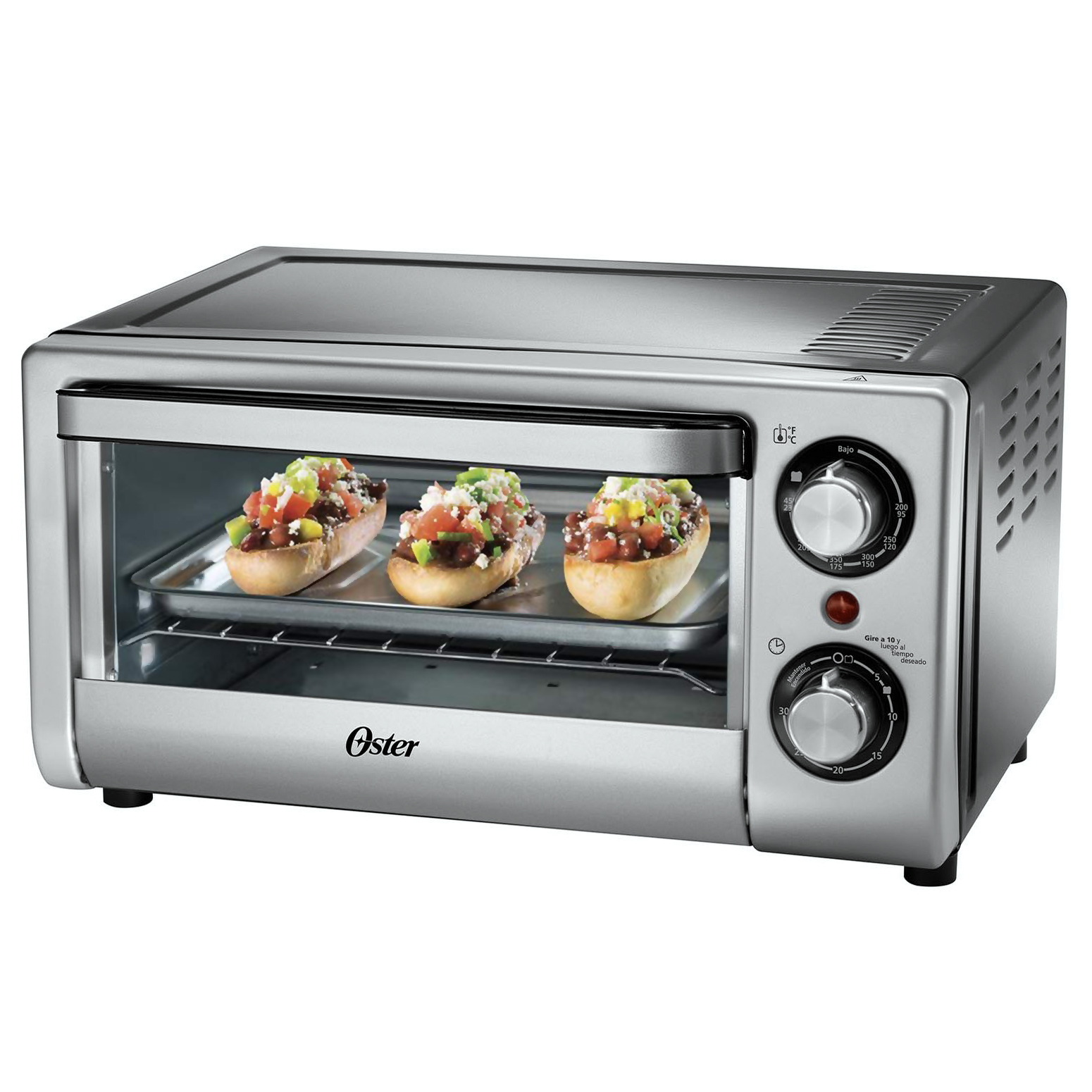 Horno Tostador Oster 4 Rebanadas Plateado 10 L