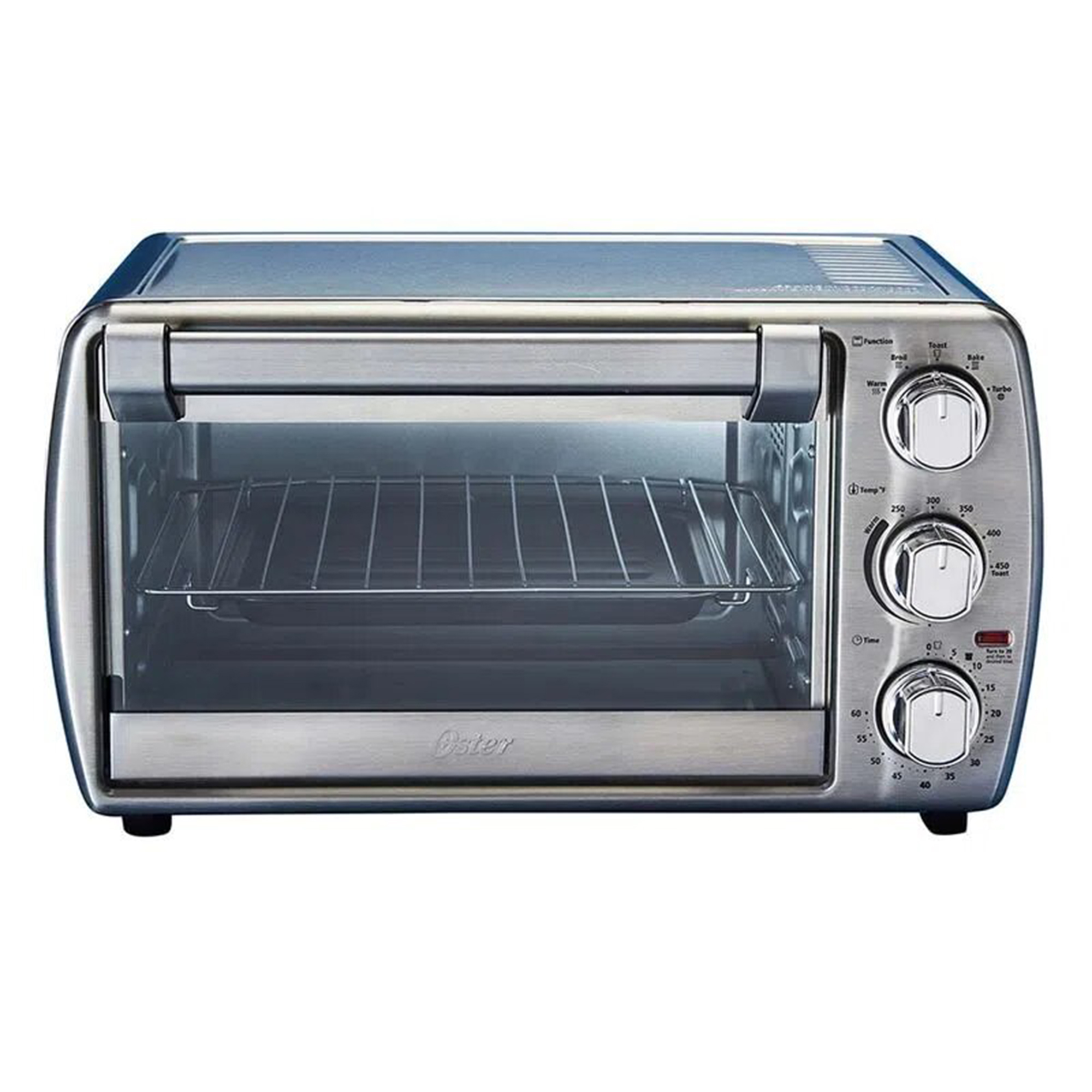 Horno Tostador Oster 6 Rebanadas Plateado 21l Calentamiento Turbo Mod TSSTTVCG05-1MX