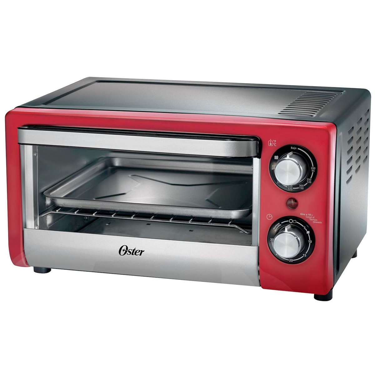 Foto 2 pulgar | Horno Tostador Oster TSSTTV10LTS color Rojo 10 Litros