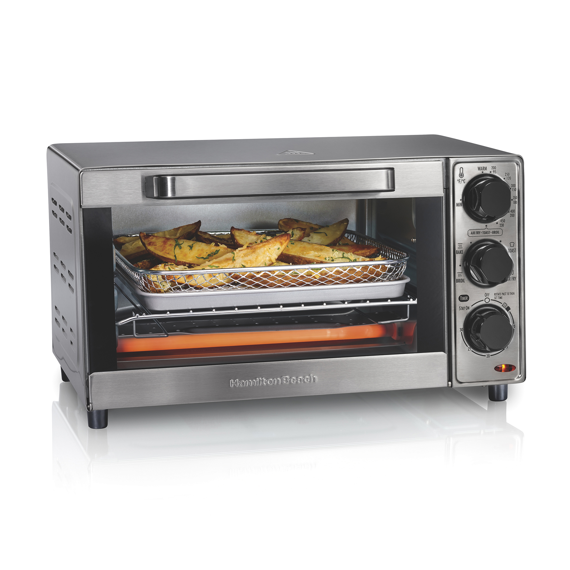 Foto 2 | Horno Freidora de Aire Hamilton Beach Sure-crisp 31403 color Plata