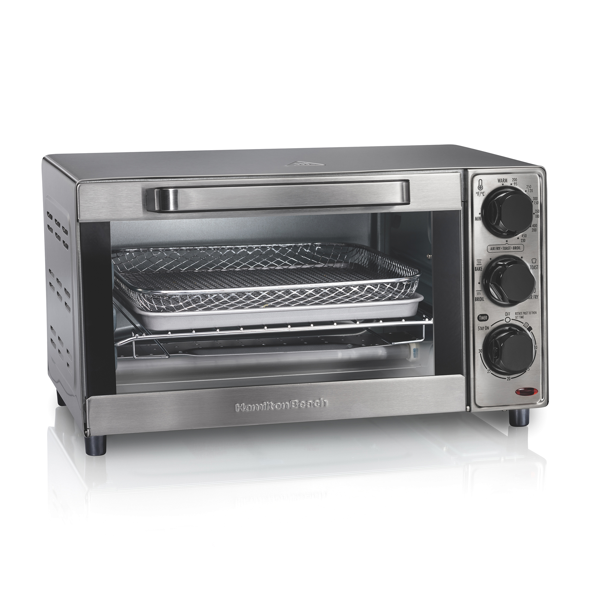 Foto 3 | Horno Freidora de Aire Hamilton Beach Sure-crisp 31403 color Plata