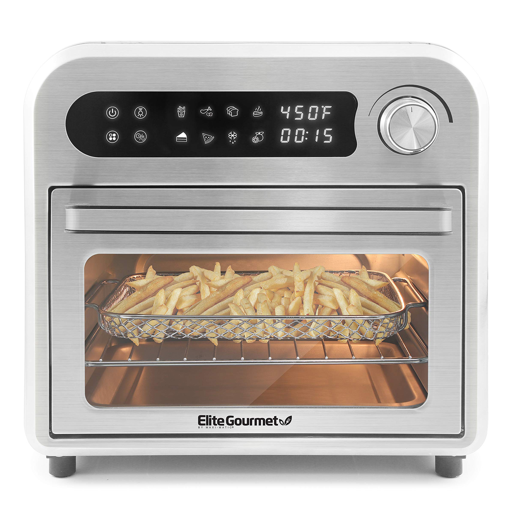 Foto 2 pulgar | Horno Freidor De Aire Elite Digital 10l Gris Modelo EAF1010D