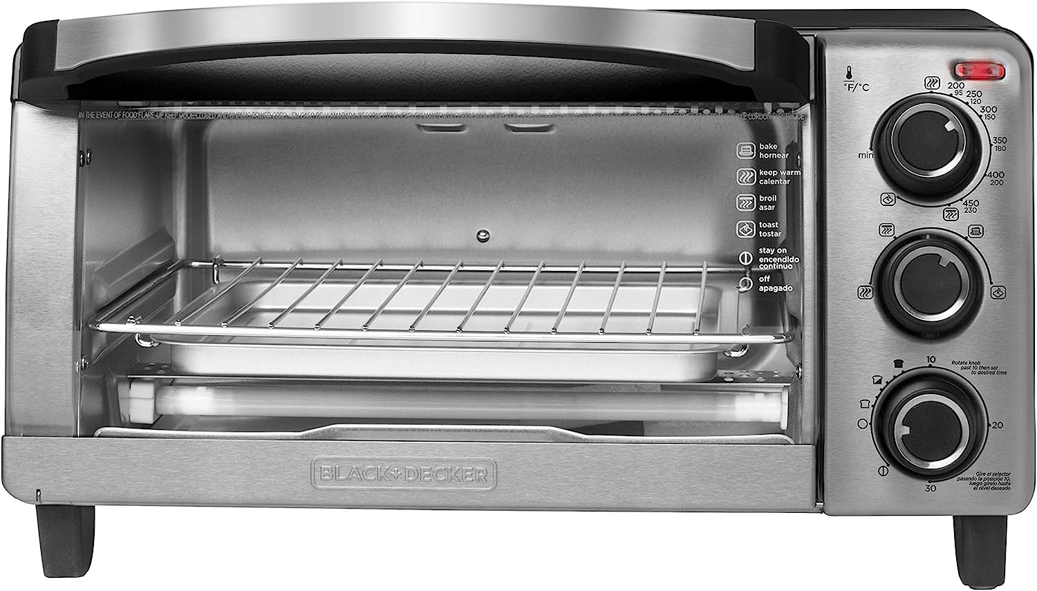 Horno Tostador Black+Decker TO1755SBG color Negro