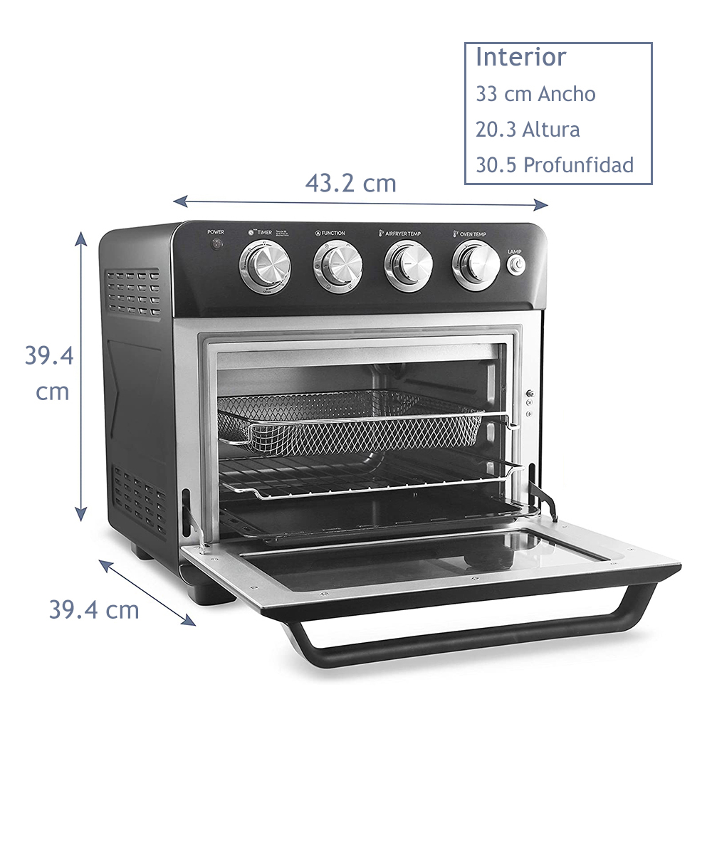 Foto 6 pulgar | Horno/freidora de Aire  Elite Gourmet 25 L Digital Programable Elite Acero