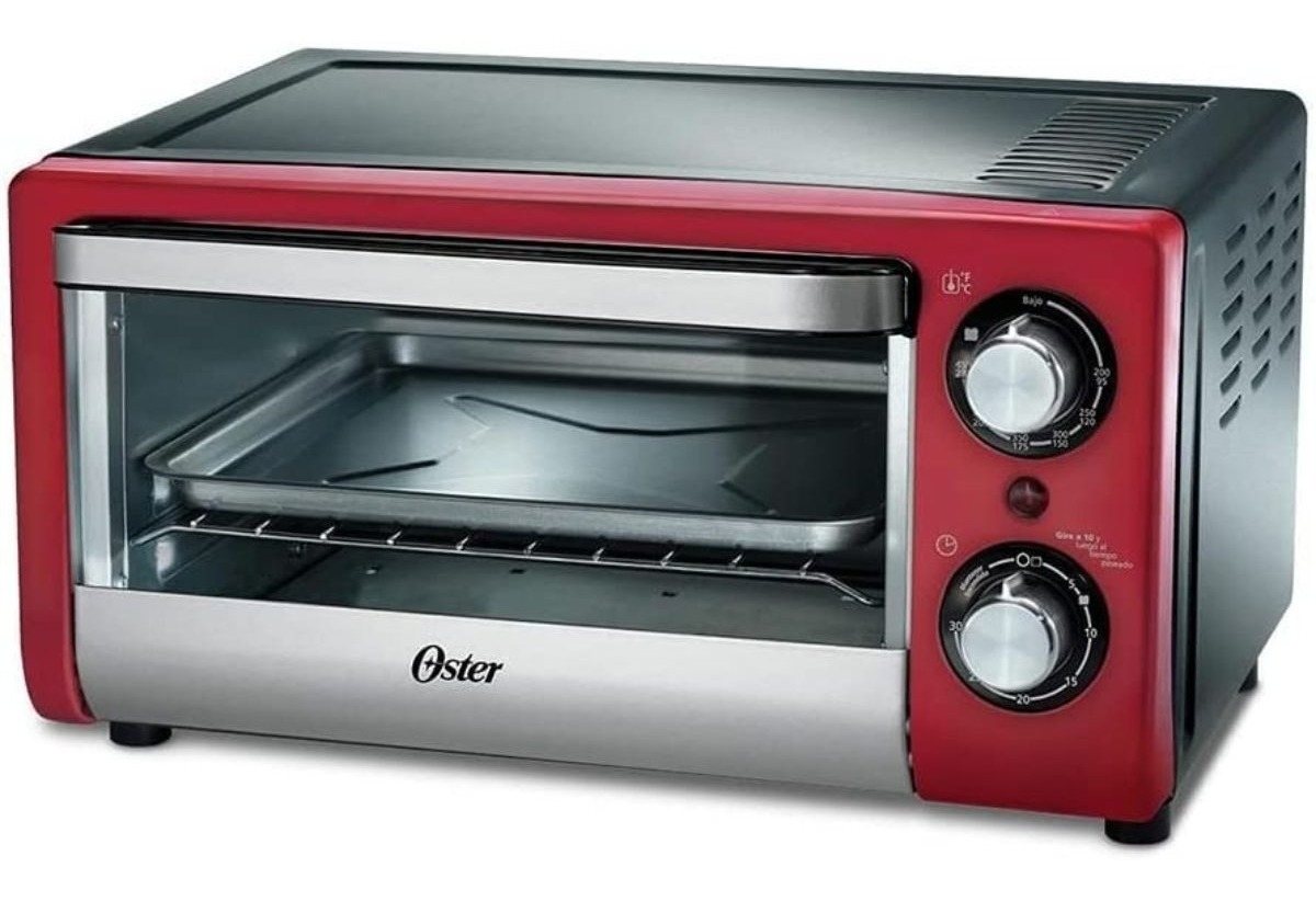 Foto 1 | Horno Tostador De 4 Rebanadas, Color Rojo, Marca Oster