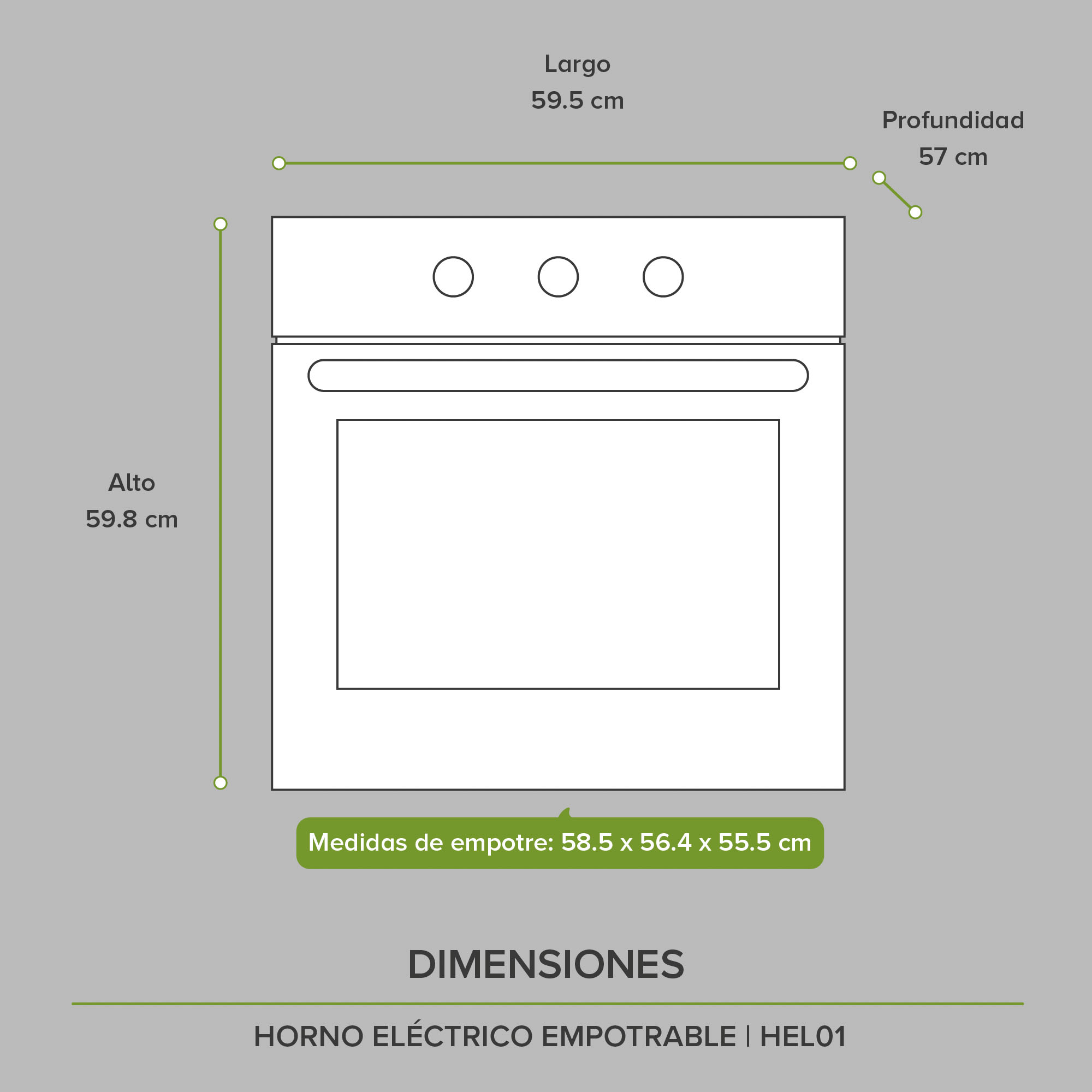 Foto 8 | Horno Eléctrico 67 L Empotrable 9 Funciones 220v Avera Hel01 - Color Negro