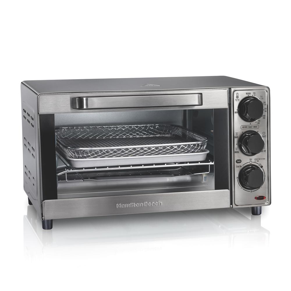 Horno Tostador y Freidora de Aire Hamilton Beach 31403 color Plata 1.36 L