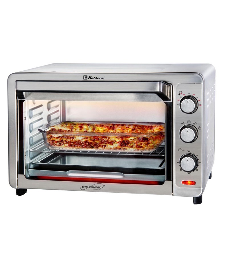 Horno Eléctrico de Acero Inoxidable Koblenz 32 Litros 9 Rebanadas