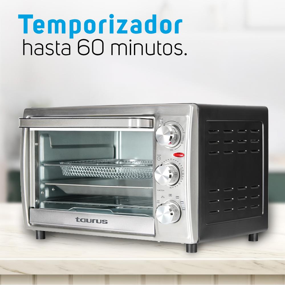 Foto 4 | Horno + Freidora de Aire Taurus Radiance color Plata