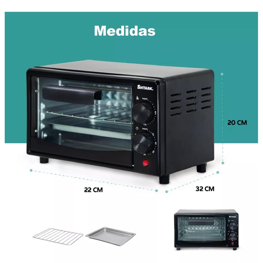 Foto 4 pulgar | Horno Eléctrico Shtark Shthe Capacidad 12 L 60 Min