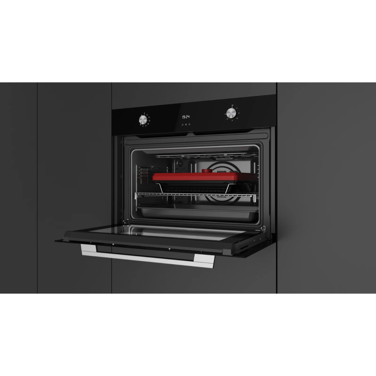Foto 5 pulgar | Horno Eléctrico Empotre Teka Hlf 8400 Bk De 76 Cm (30'') Cristal Negro