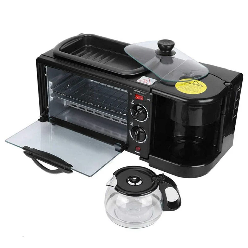 Foto 1 | Estación de Desayuno Sokany Sk-145 Incluye Cafetera Plancha Antiadherente y Horno Tostador de 4 Rebanadas