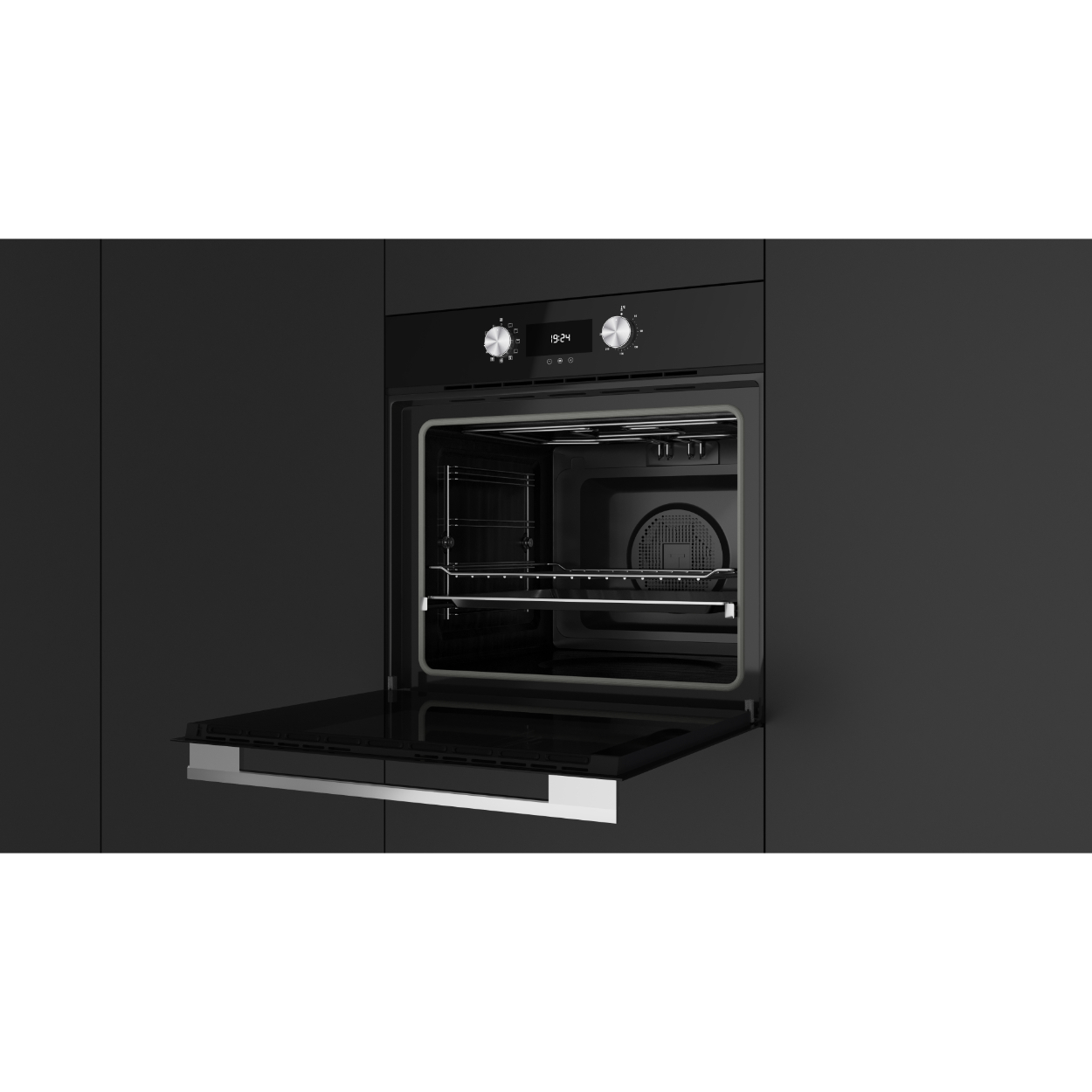 Foto 5 pulgar | Horno Eléctrico Empotre Teka Hlb 8400 Bk De 60 Cm (24'') Cristal Negro