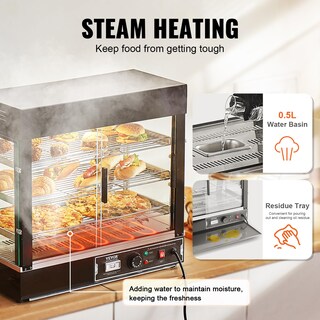 Foto 4 | Pantalla Para Calentar Alimentos Vevor De 3 Niveles, 111 L, 1200 W, Con Luz Y Temperatura - Venta Internacional.