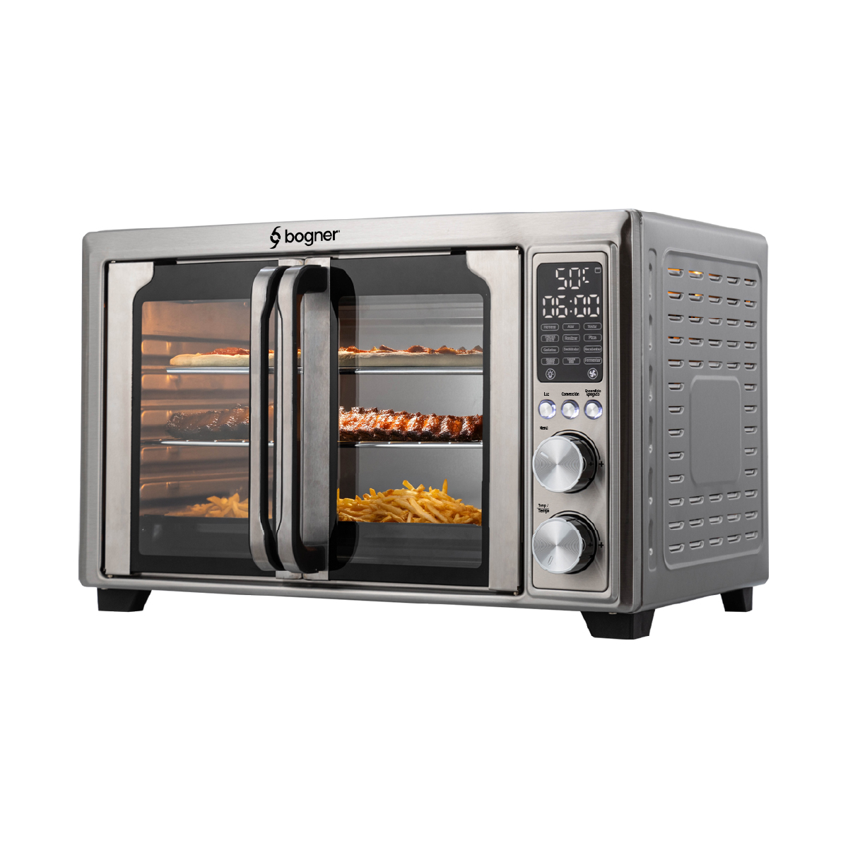 Horno Freidora de Aire Bogner BAF300 Acero Inoxidable 30 l