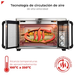 Foto 5 | Horno Freidora de Aire Bogner BAF300 Acero Inoxidable 30 l