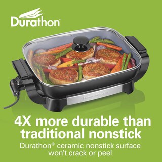 Foto 3 | Sartén Eléctrico Hamilton Beach Durathon Negra - Venta Internacional