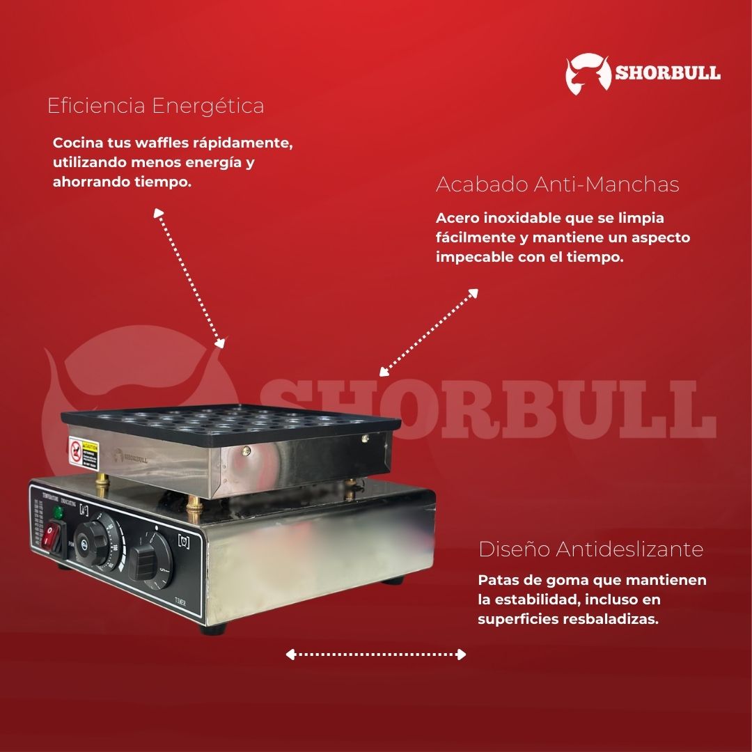 Foto 4 pulgar | Máquina para Mini Hotcakes Eléctrica Shorbull