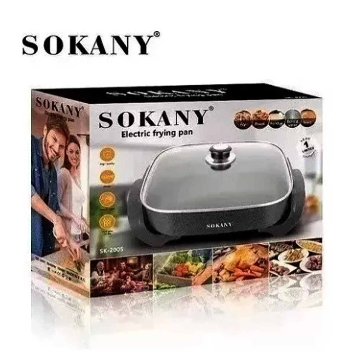 Foto 7 | Sartén Eléctrico Sokany SK-2005 Antiadherente