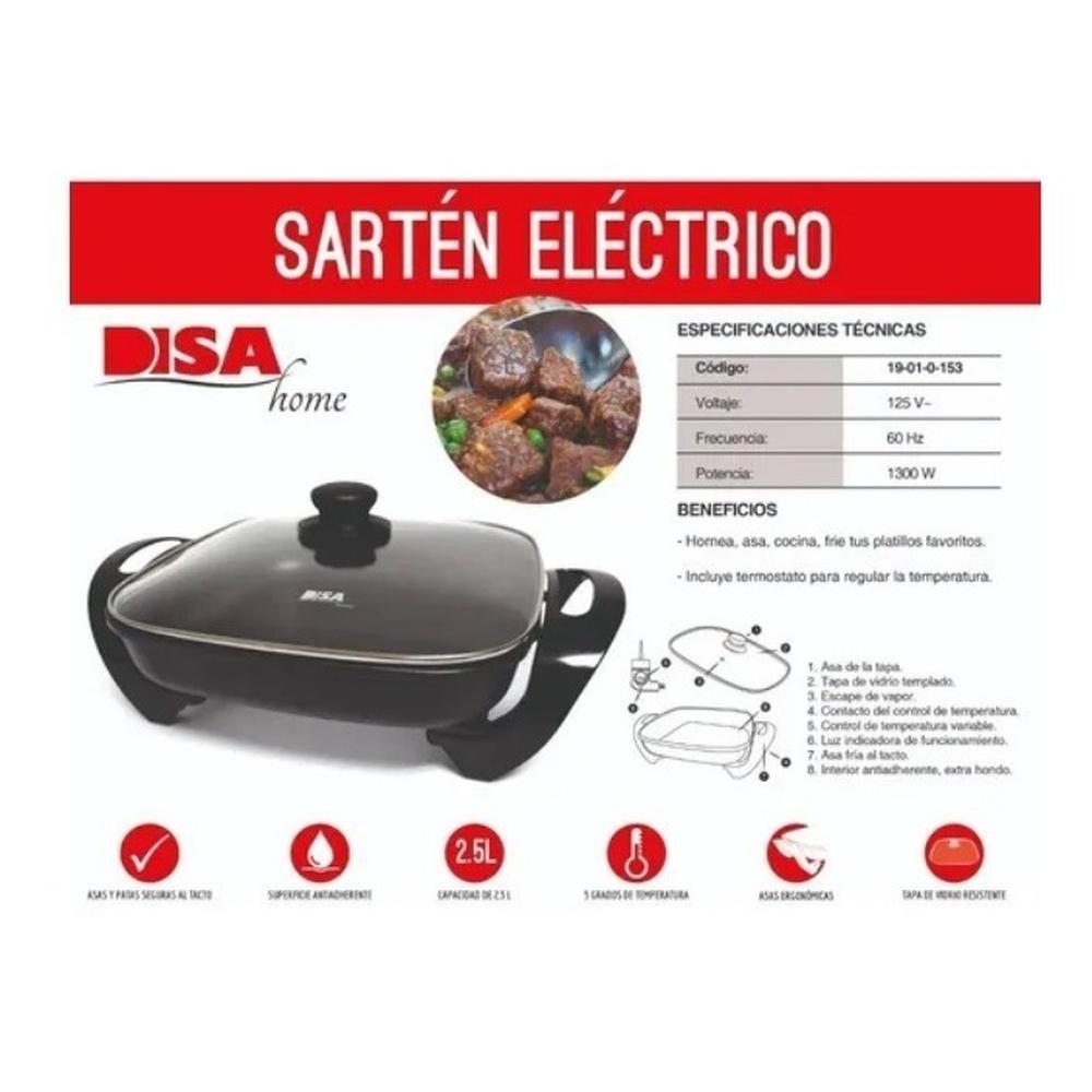 Foto 7 pulgar | Sartén Eléctrico Antiadherente Marca Disa Home