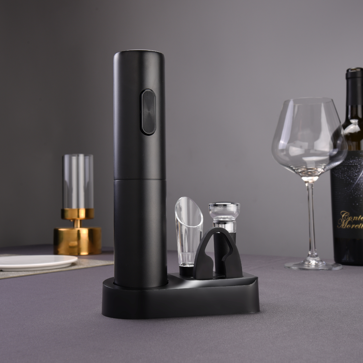 Foto 3 | Destapador Eléctrico De Botellas De Vino Pink Garlic