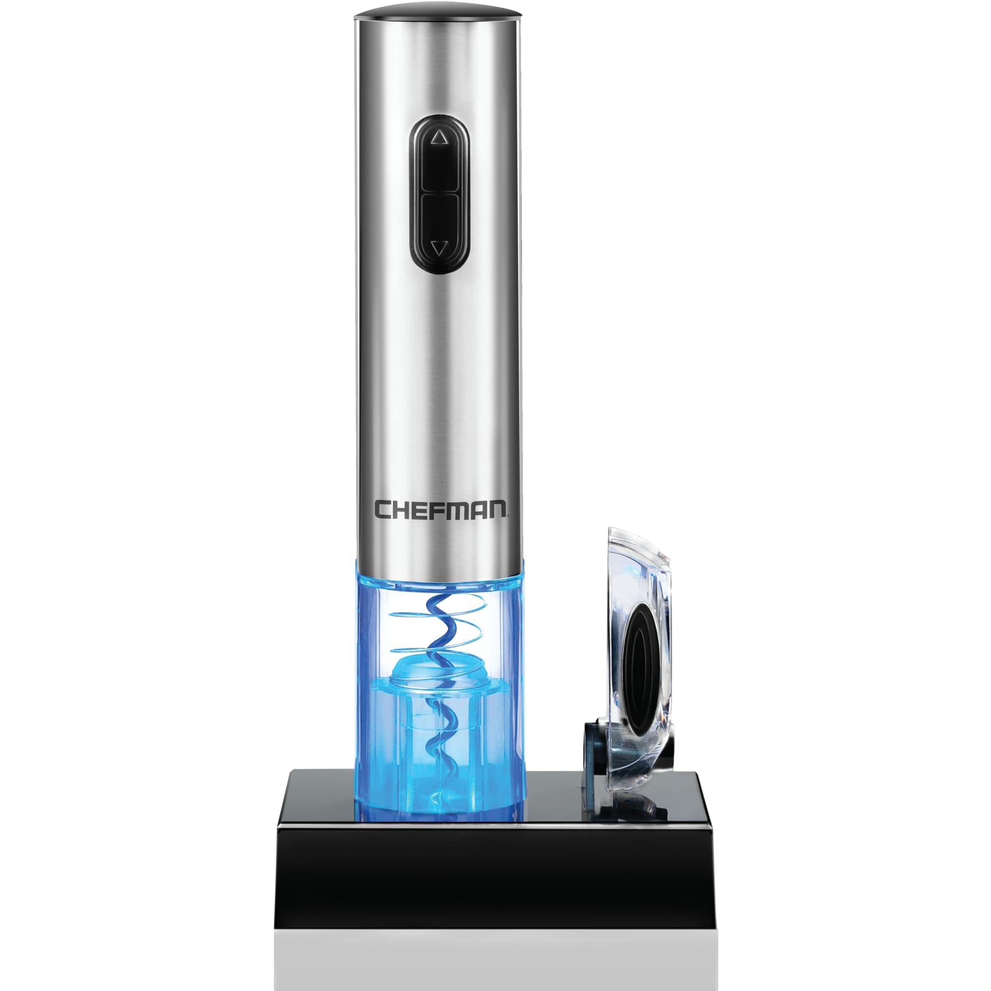 Abridor De Vino Eléctrico Chefman Con Cortador De Papel De Aluminio, Recargable - Venta Internacional. $1,529