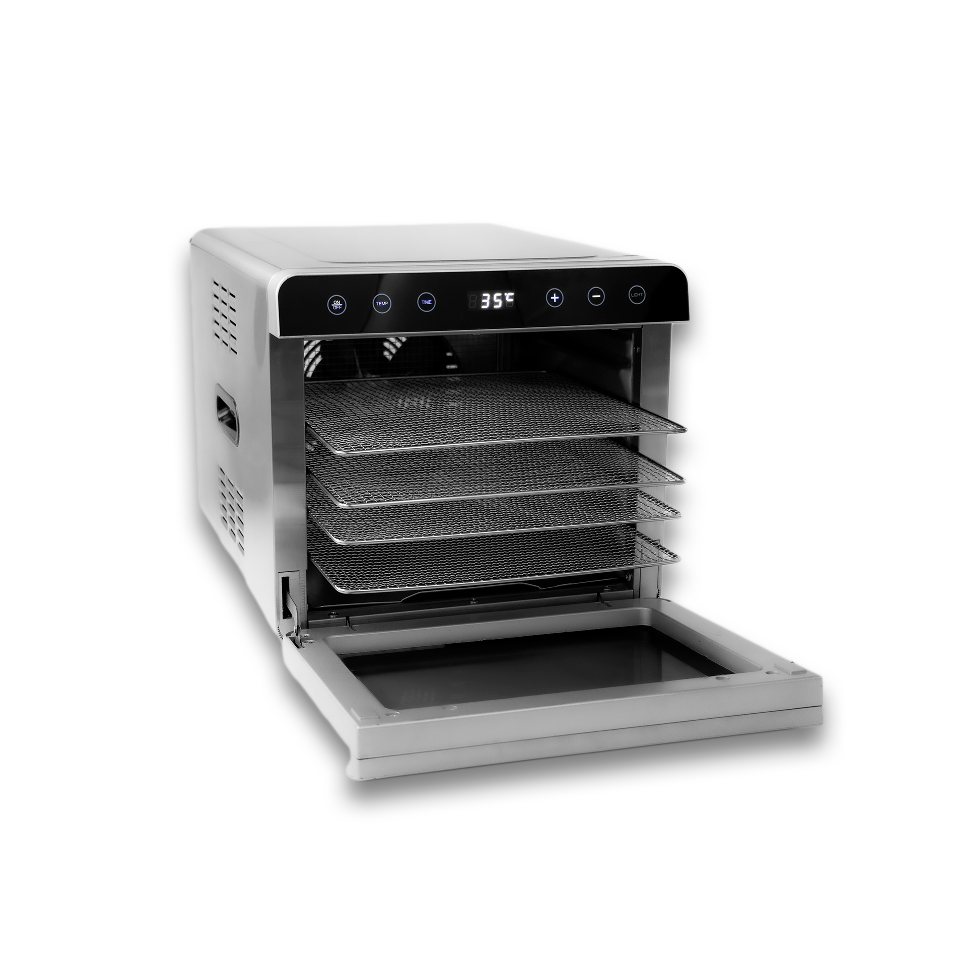 Deshidratador De Alimentos Rhino Desali-6  Potencia 700 W, 6 Bandejas Acero T-304, Temp. 30-85 °c, Panel Táctil