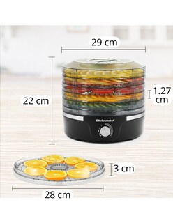 Foto 7 | Deshidratador de Alimentos Elite Gourmet 5 Bandejas Sin Bpa