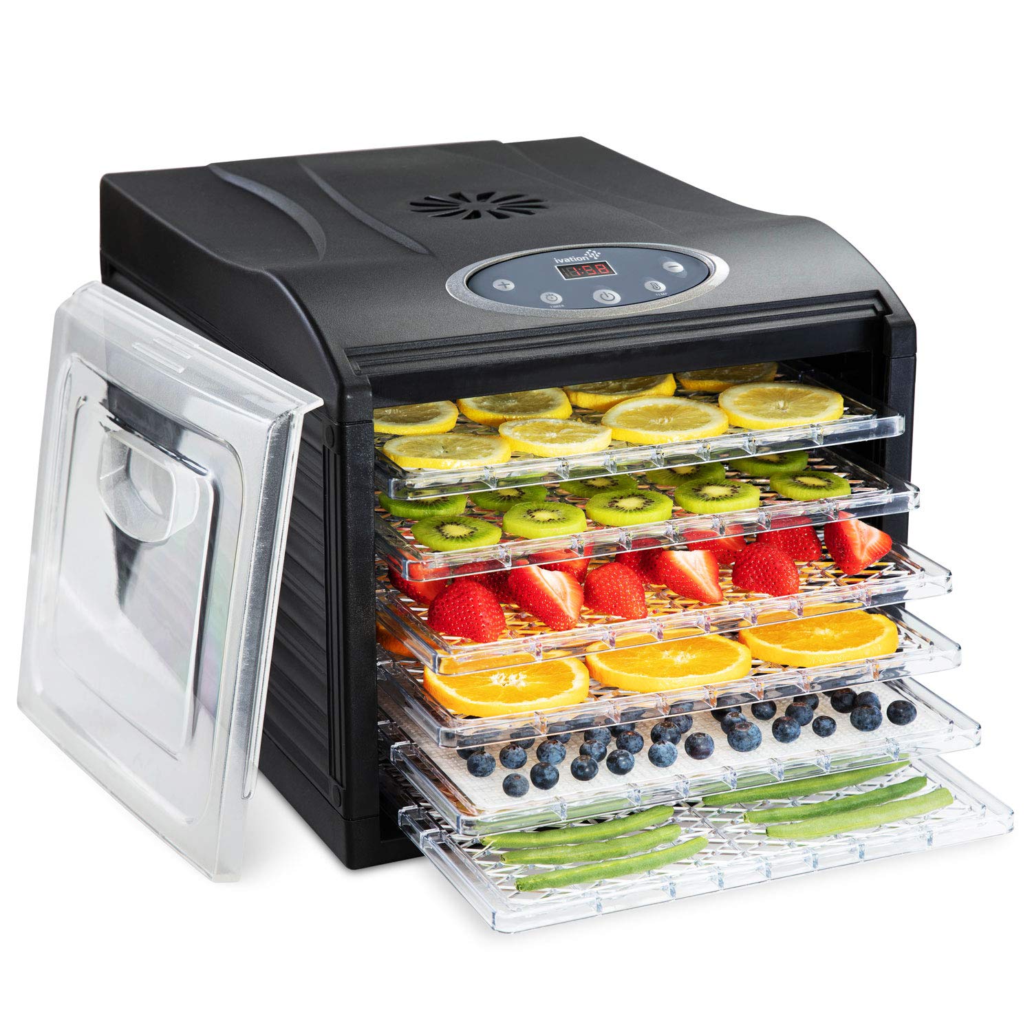Foto 2 pulgar | Deshidratador de Alimentos Ivation de 6 Bandejas para Encimera 480 W Negro -Venta Internacional