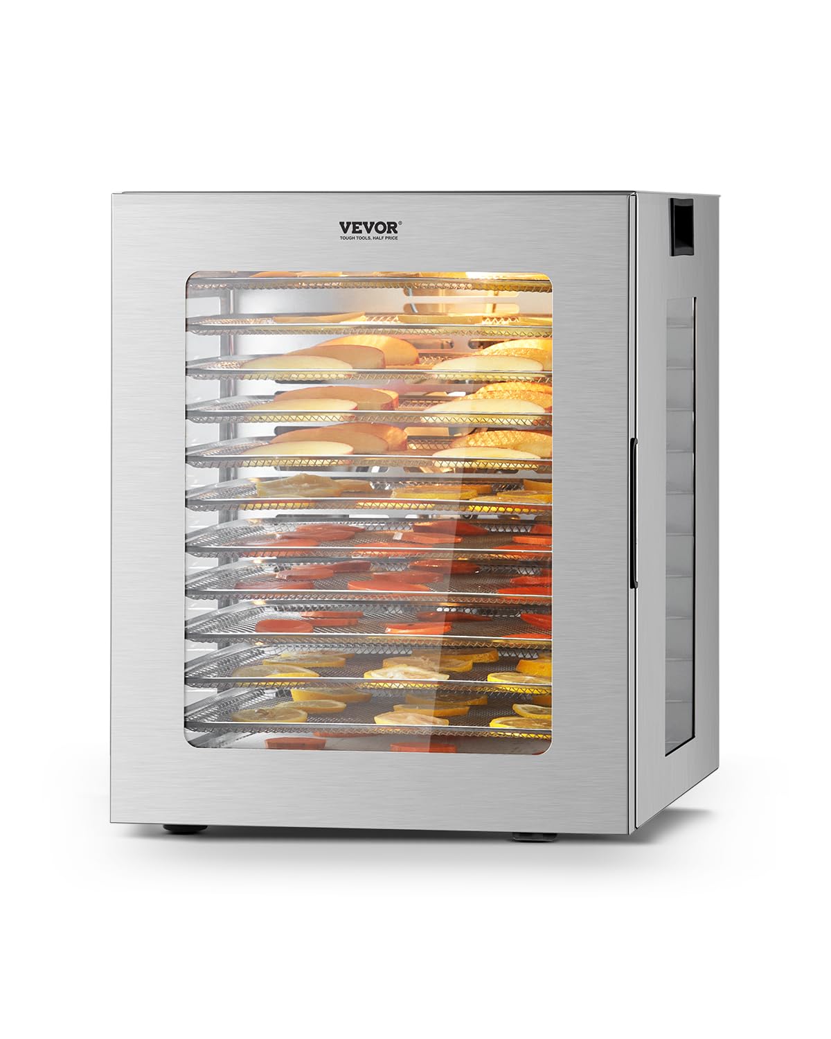 Foto 2 pulgar | Deshidratador De Alimentos Vevor, 12 Bandejas De Acero Inoxidable, 850 W, 24 Horas, Temporizador - Venta Internacional.