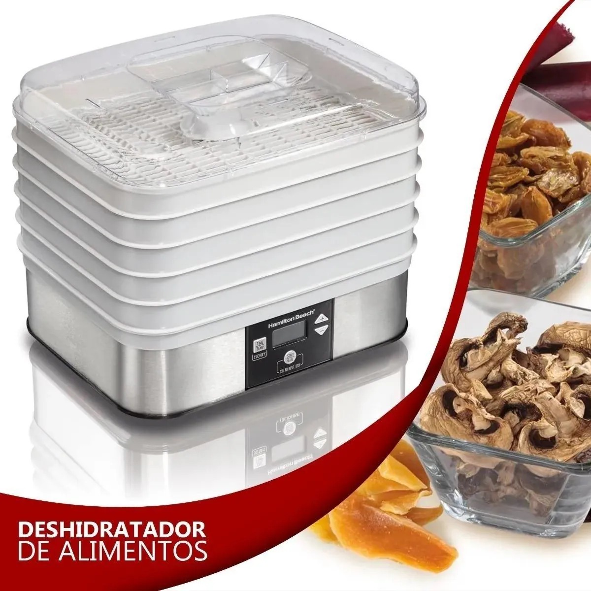 Foto 4 pulgar | Deshidratador de Alimentos Hamilton Beach 32100 Acero Inoxidable