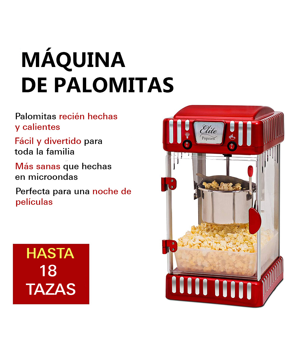 Foto 8 pulgar | Máquina De Palomitas Maxi-matic Epm-250 color Roja 300w 120v