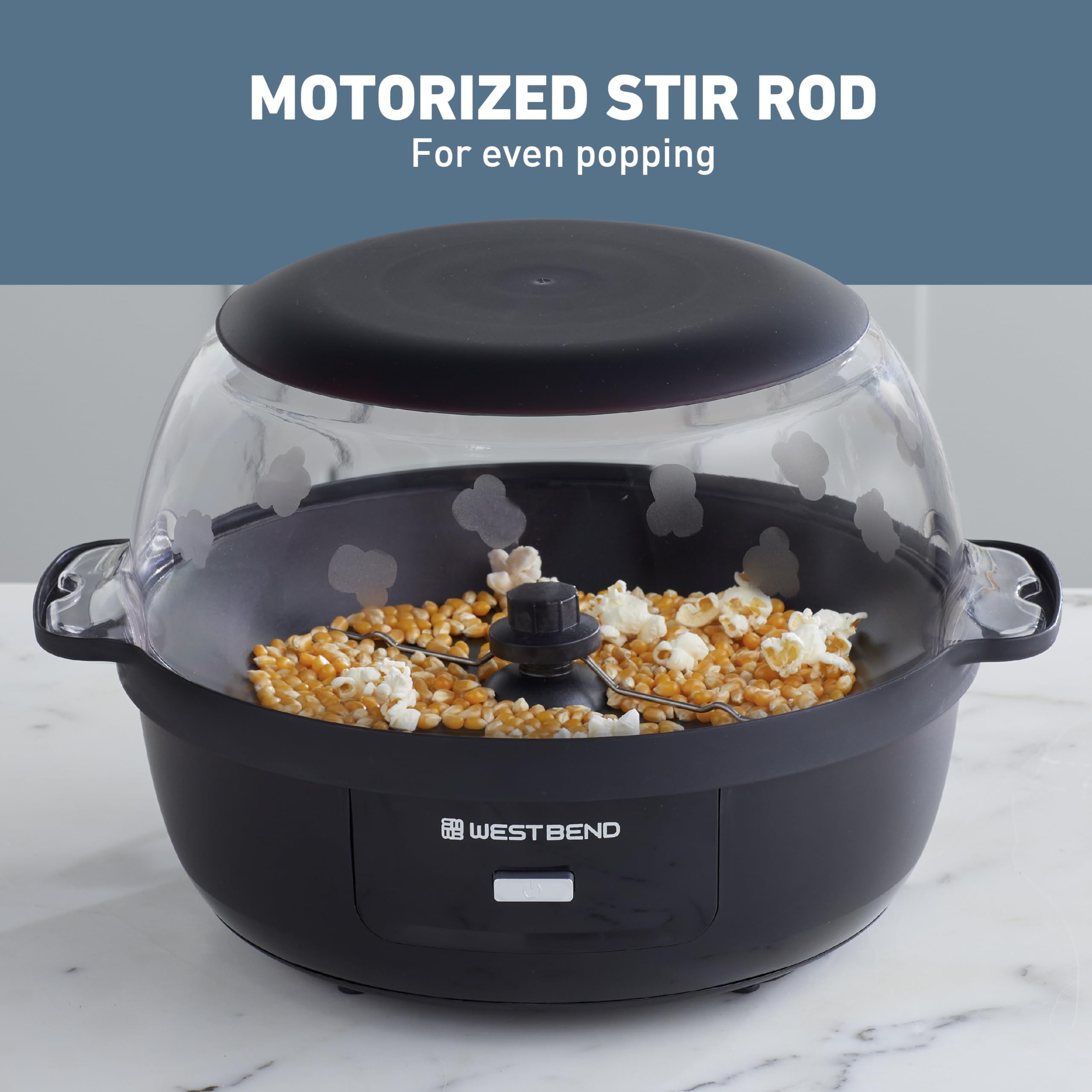 Foto 5 pulgar | Máquina para hacer palomitas West Bend Stir Crazy Hot Oil  6 L Negro - Venta Internacional