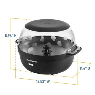 Foto 6 | Máquina para hacer palomitas West Bend Stir Crazy Hot Oil 6 L Negro - Venta Internacional