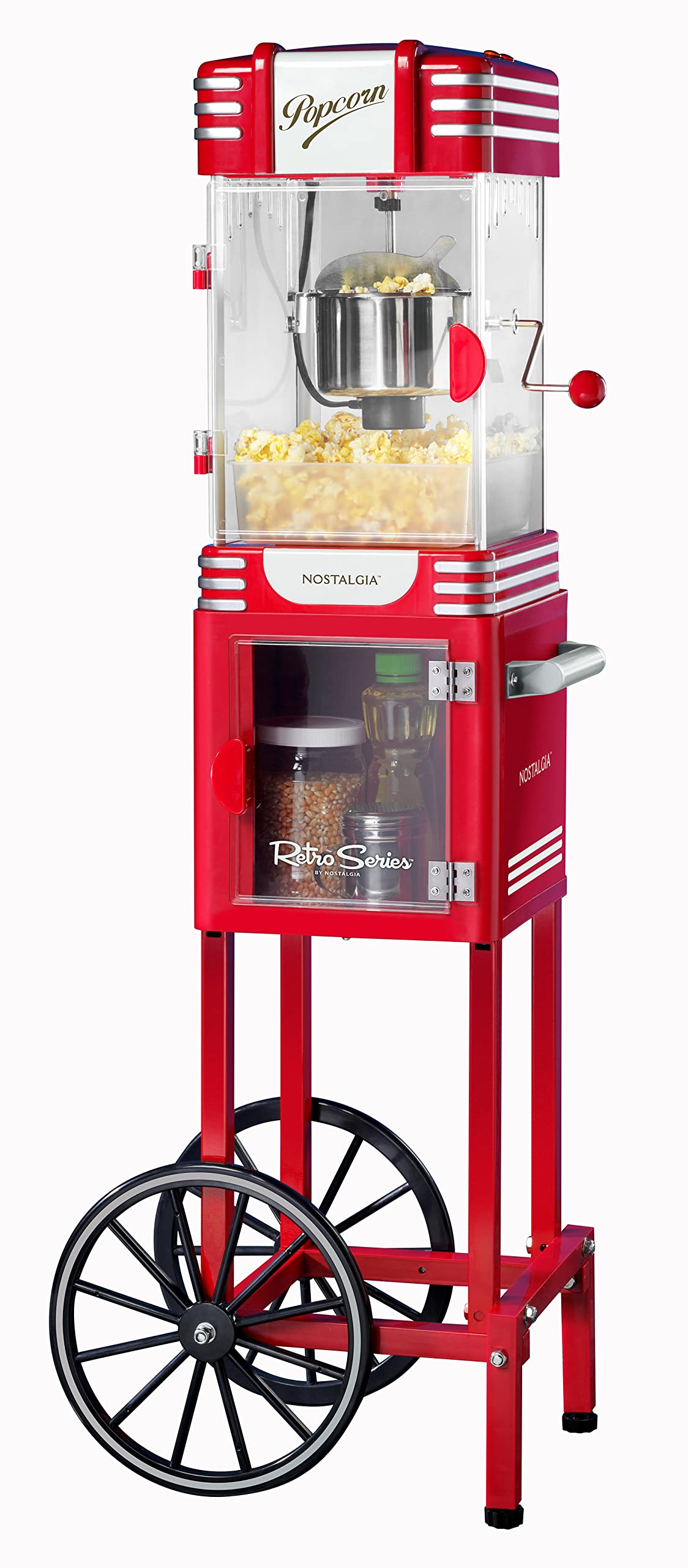 Foto 2 pulgar | Carrito Profesional Popcorn Maker Nostalgia Con Hervidor De 70 Ml - Venta Internacional.