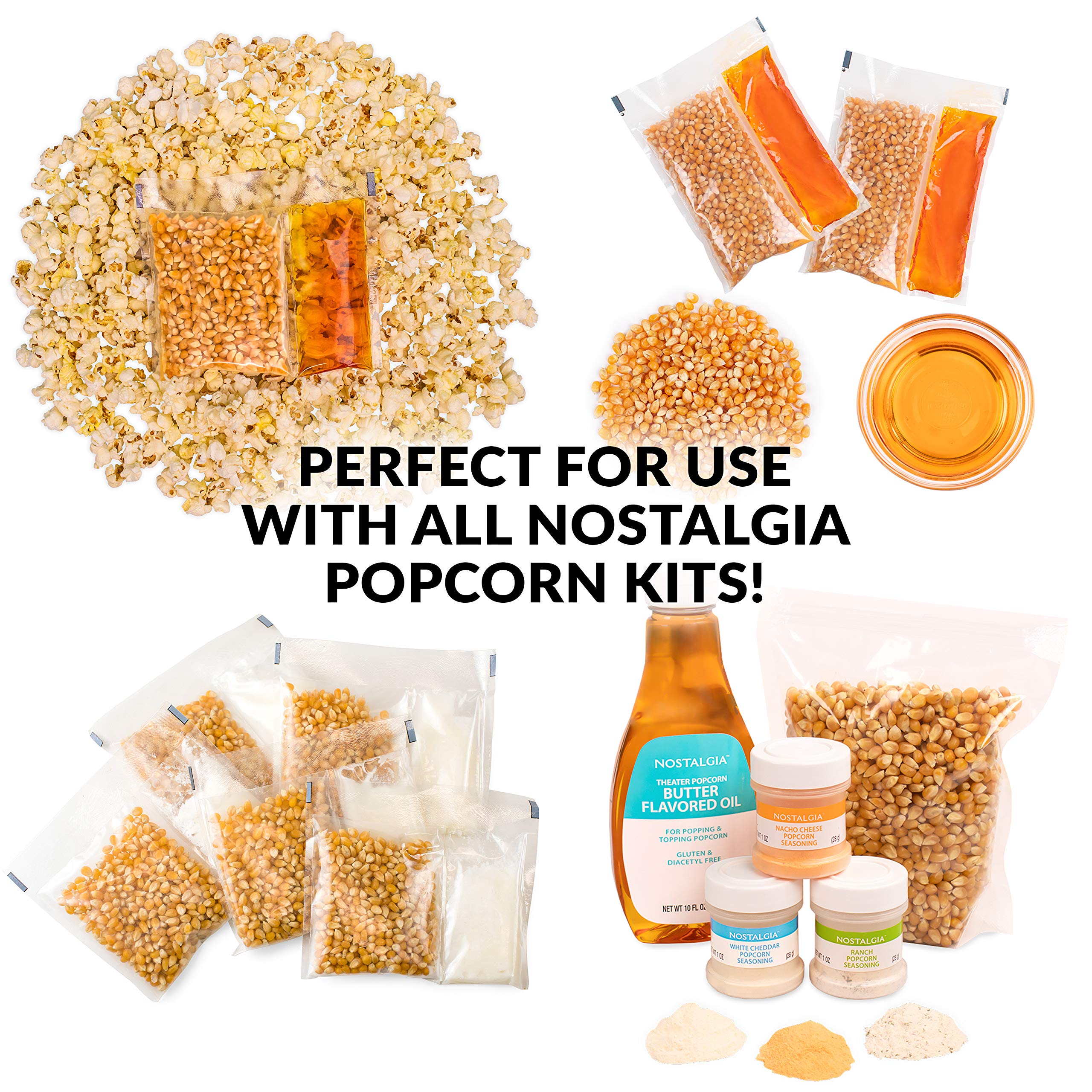 Foto 8 pulgar | Carrito Profesional Popcorn Maker Nostalgia Con Hervidor De 70 Ml - Venta Internacional.