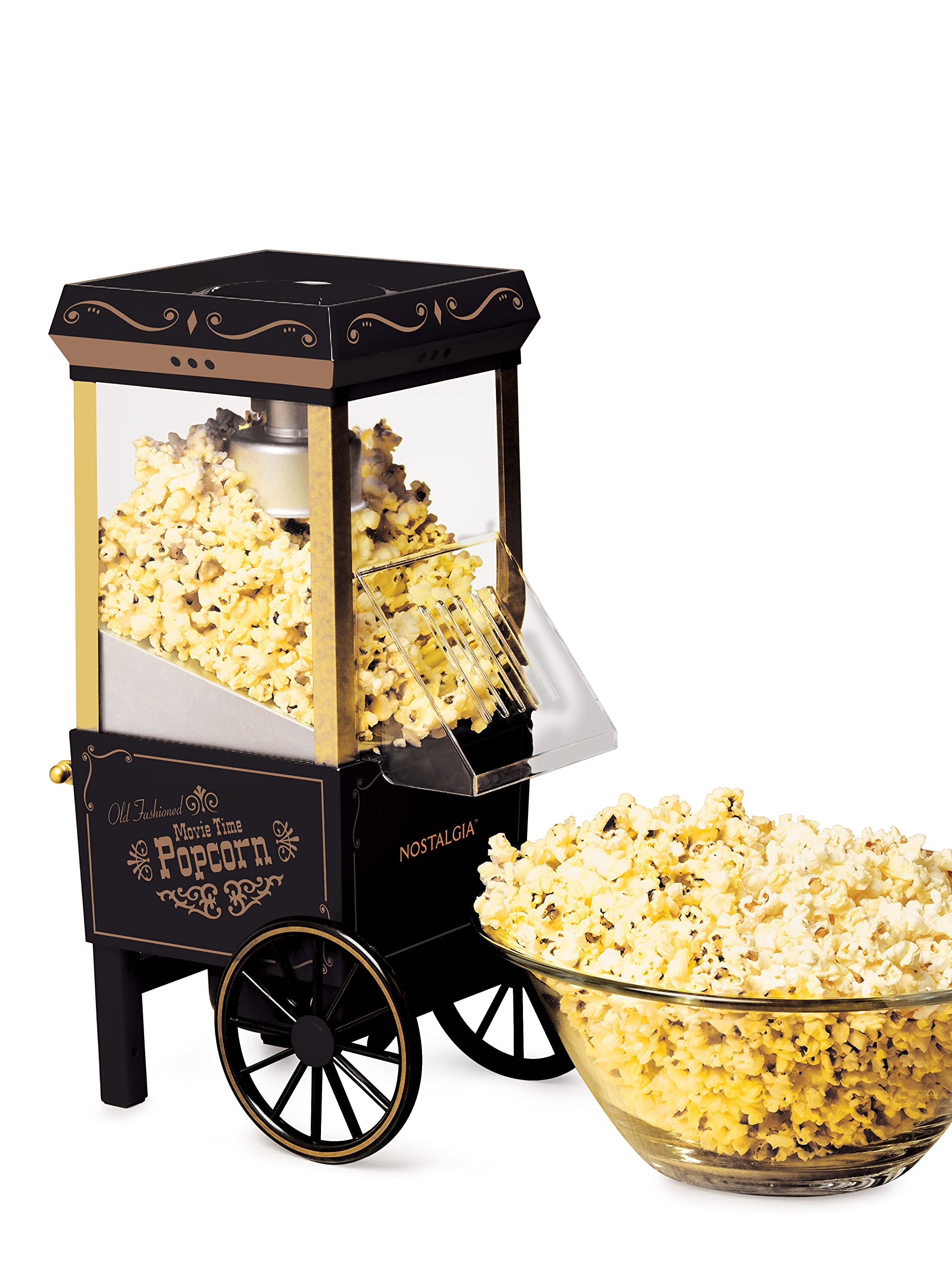 Foto 2 pulgar | Popcorn Maker Nostalgia 12 Tazas Hot Air, Color Negro Vintage - Venta Internacional.