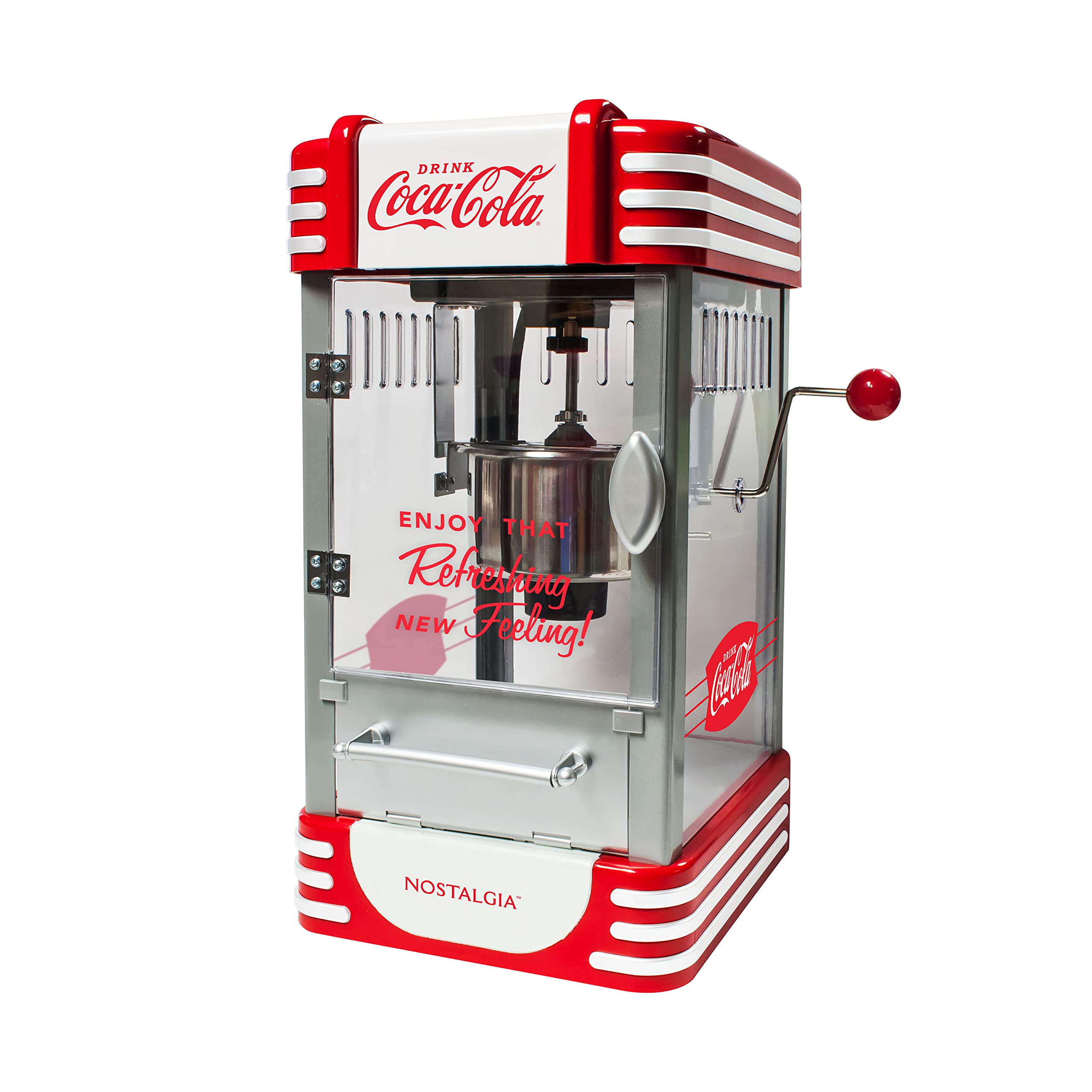 Foto 2 pulgar | Popcorn Maker Nostalgia Coca-cola 10 Tazas Hot Air Red - Venta Internacional.