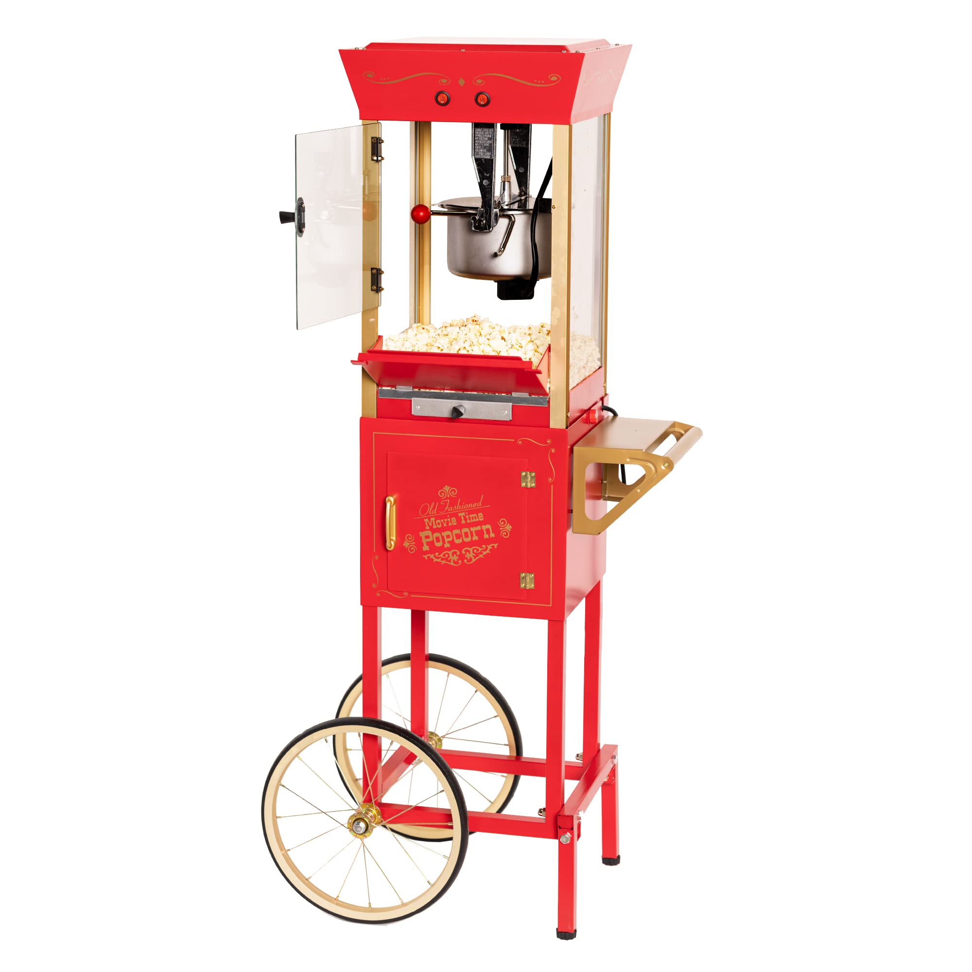 Foto 2 pulgar | Carrito Profesional Popcorn Maker Nostalgia, 240 Ml, 32 Tazas, Color Rojo - Venta Internacional.