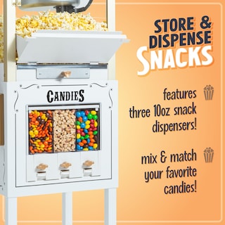 Foto 2 | Carrito Profesional Popcorn Maker Nostalgia, 240 Ml, 32 Tazas - Venta Internacional.