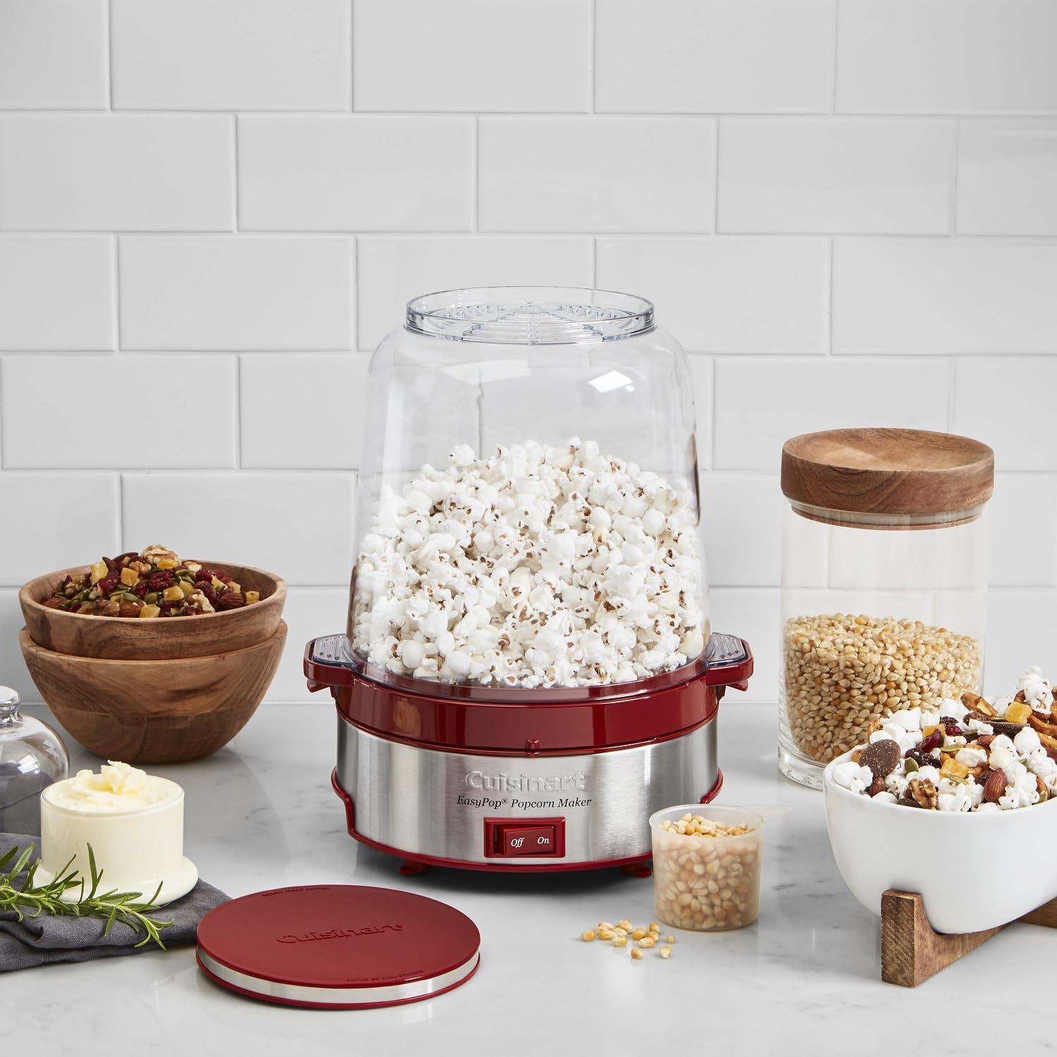 Foto 3 pulgar | Máquina para Hacer Palomitas Cuisinart CPM-700P1 Easypop Roja - Venta Internacional