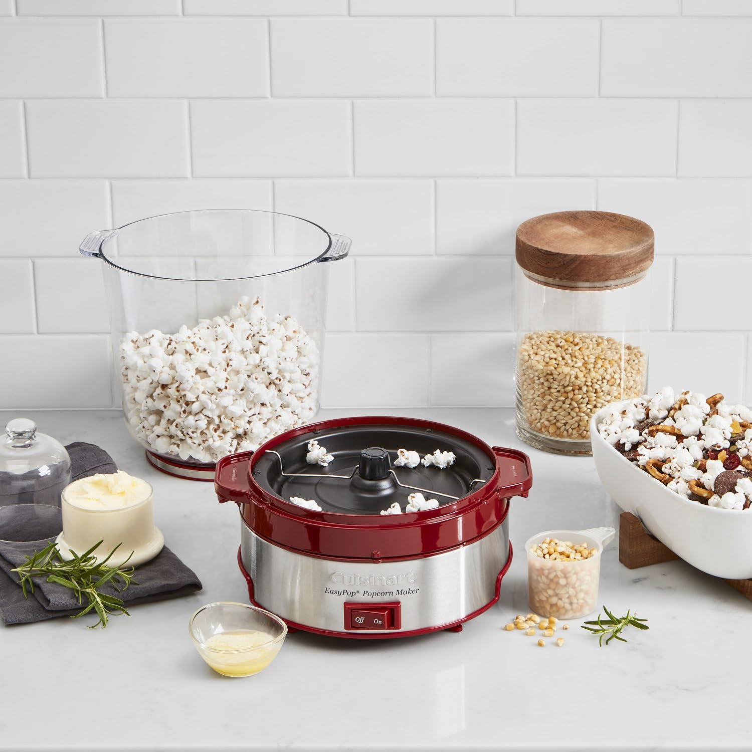 Foto 4 pulgar | Máquina para Hacer Palomitas Cuisinart CPM-700P1 Easypop Roja - Venta Internacional