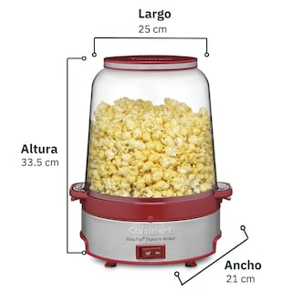 Foto 4 | Máquina para Hacer Palomitas Cuisinart CPM-700P1 Easypop Roja - Venta Internacional