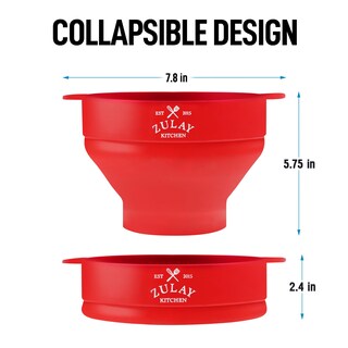 Foto 3 | Contenedor para Hacer Palomitas Zulay Kitchen para Microondas sin BPA Silicona Rojo - Venta Internacional