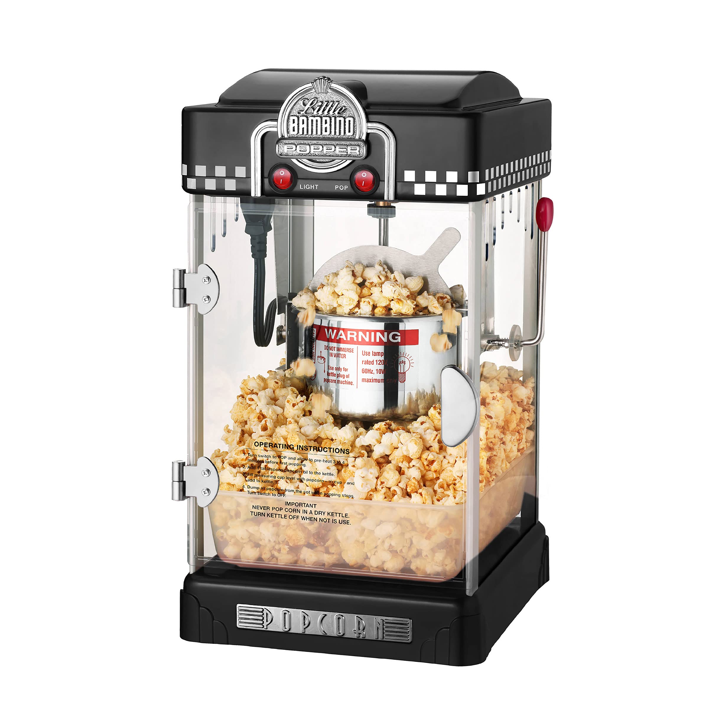 Foto 1 | Máquina De Palomitas Little Bambino De 75 Ml Con Hervidor De Acero Inoxidable - Venta Internacional.