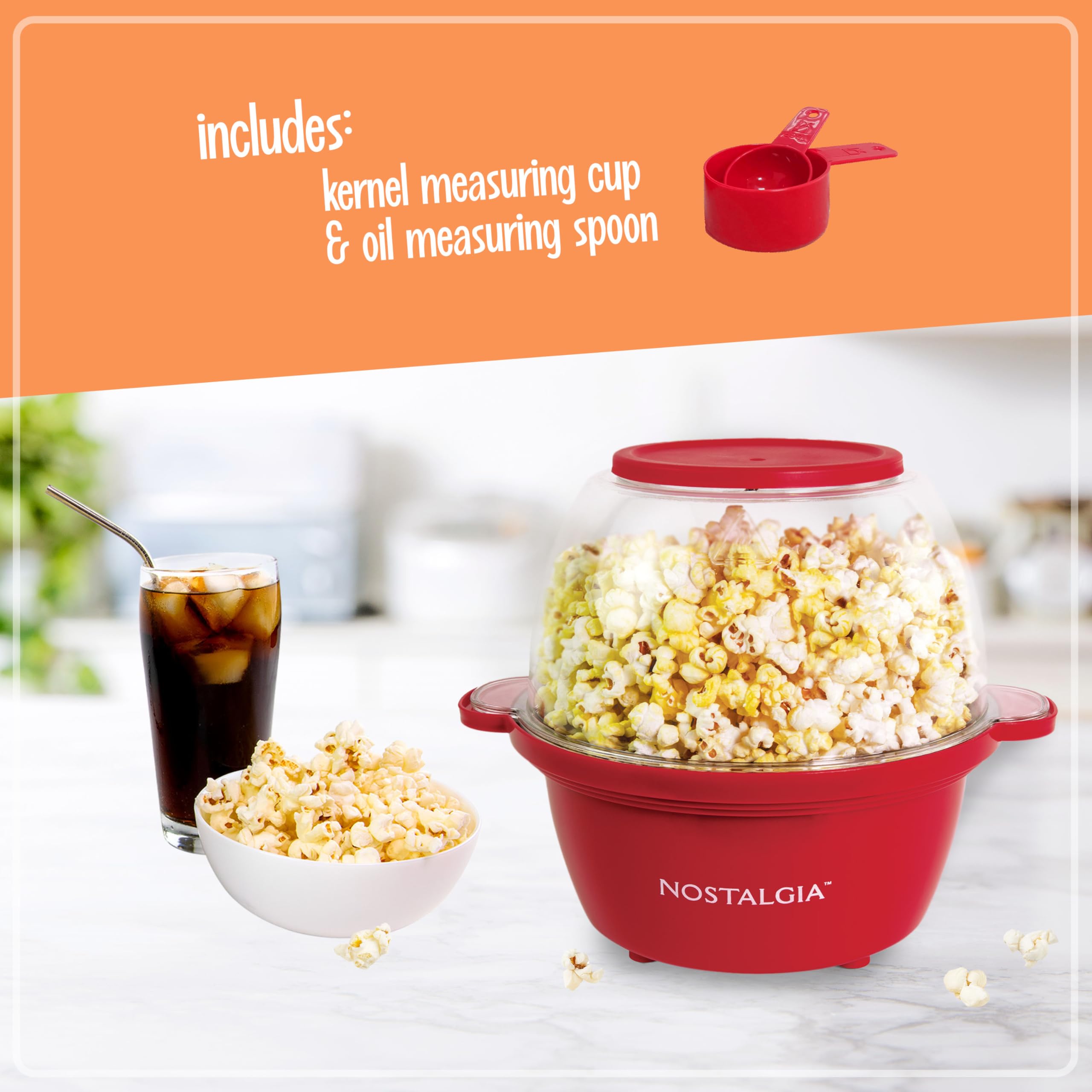 Foto 4 pulgar | Máquina para Hacer Palomitas Nostalgia Rojo 2 L - Venta Internacional